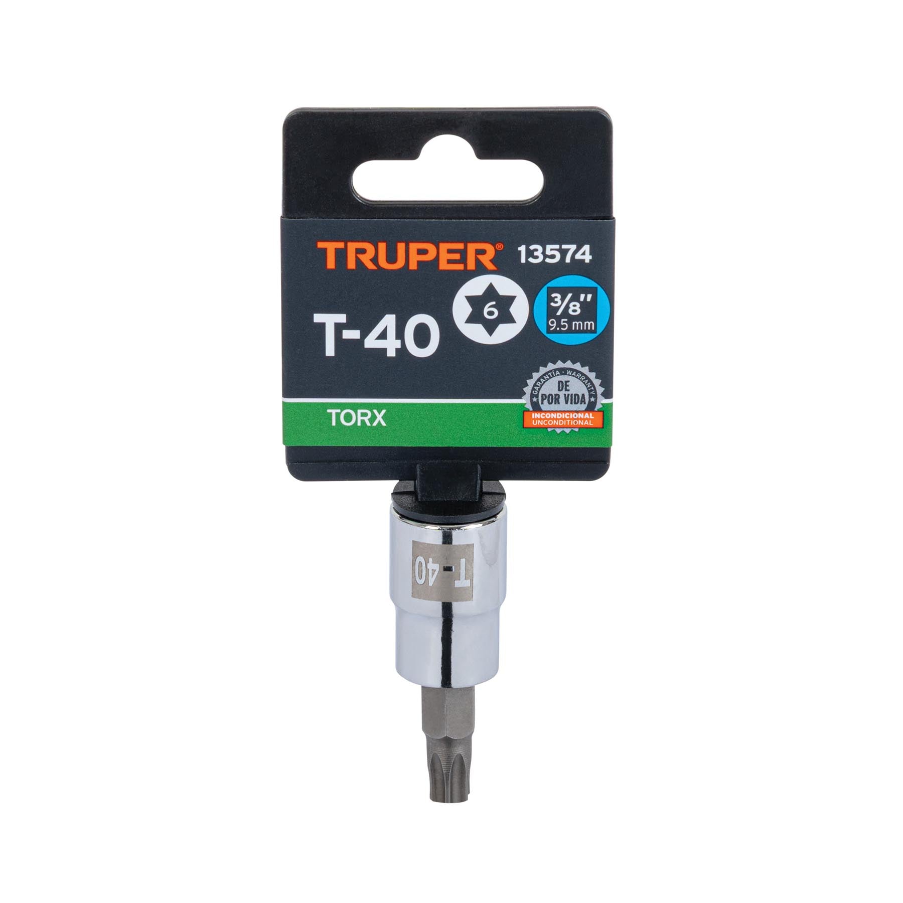 Dados punta torx, cuadro 3/8", t-40
