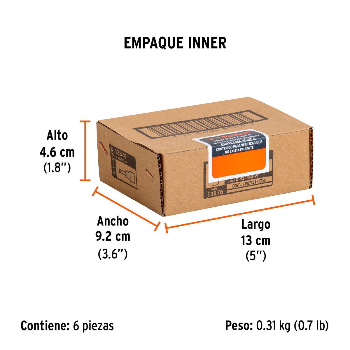 Dados punta torx, cuadro 3/8", t-50