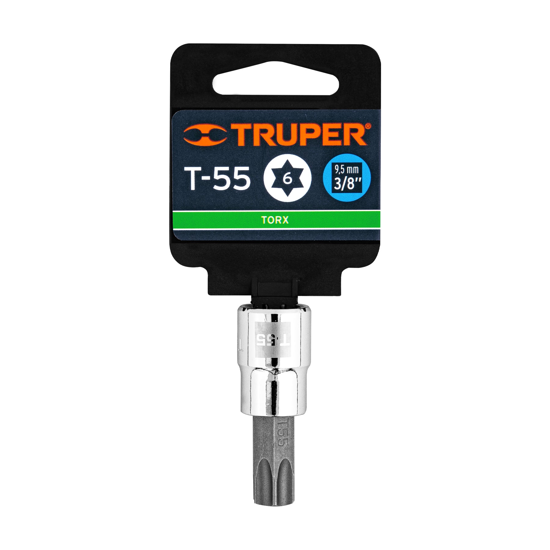 Dados punta torx, cuadro 3/8", t-55