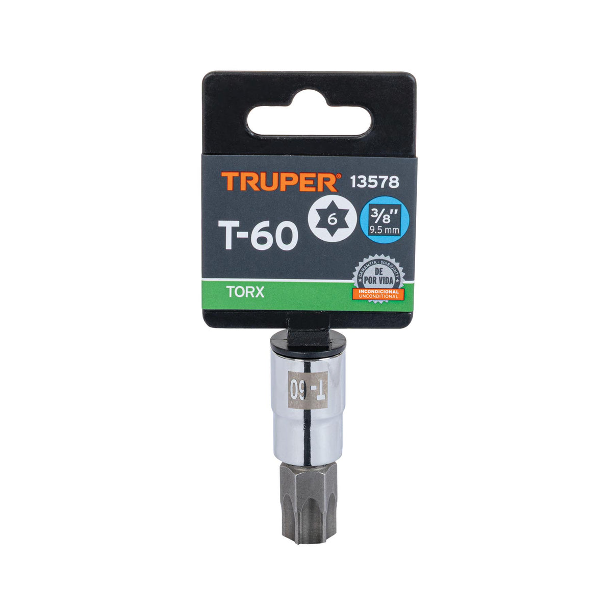 Dados punta torx, cuadro 3/8", t-60