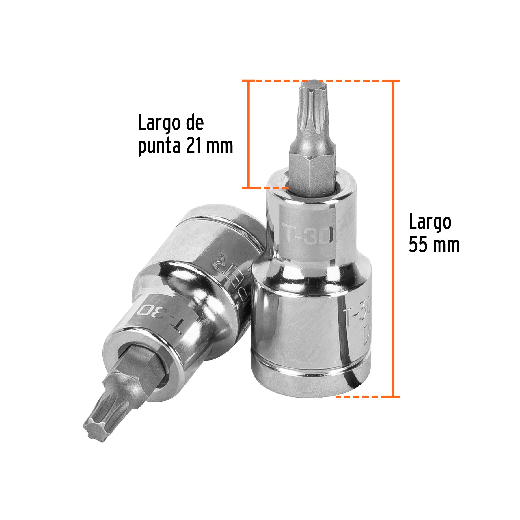 Dado punta torx, cuadro 1/2", t-30