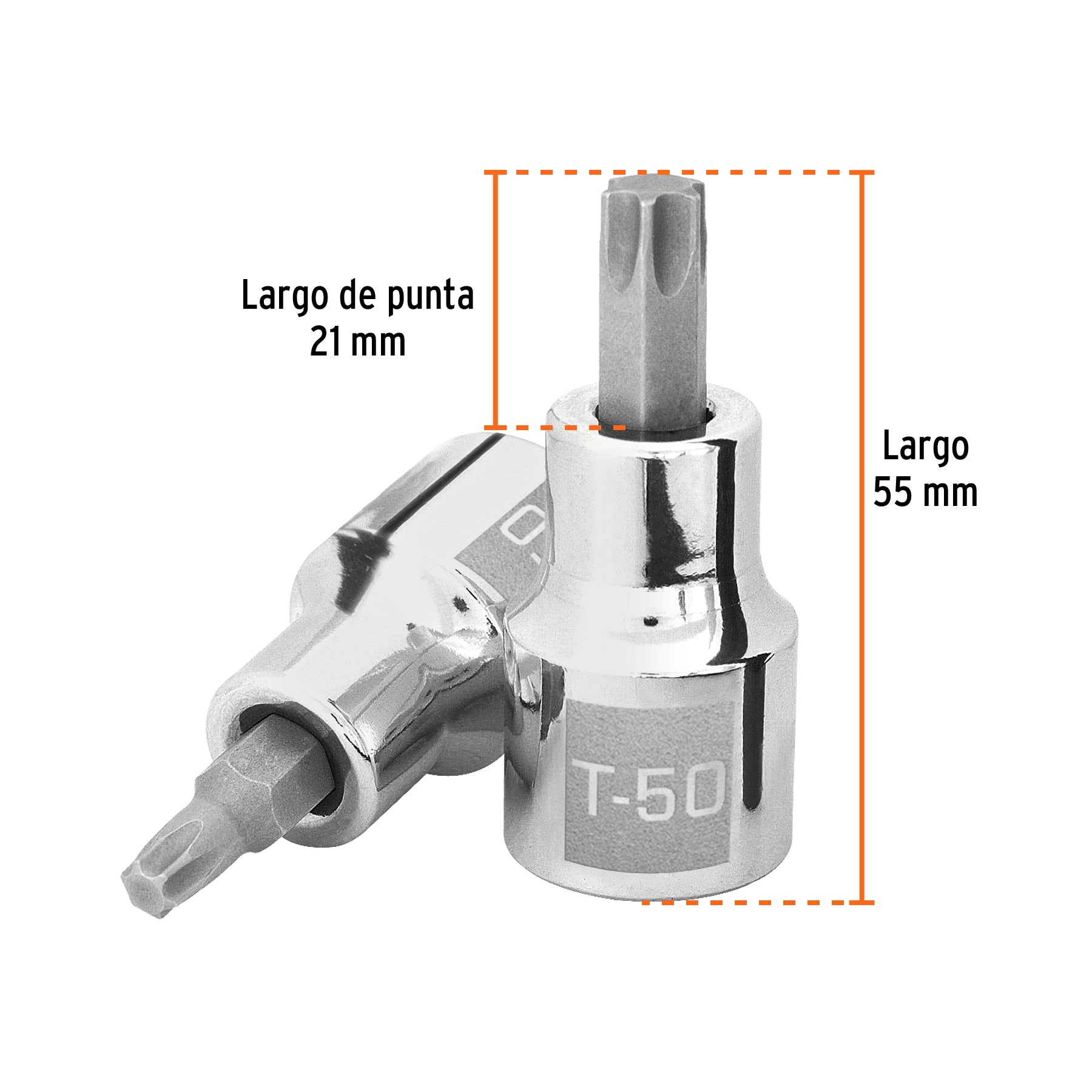 Dado punta torx, cuadro 1/2", t-50