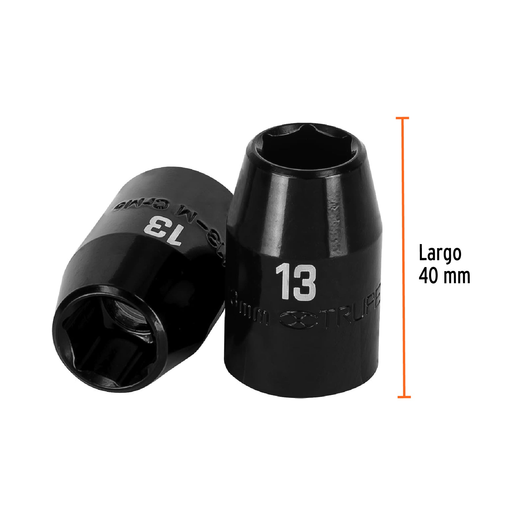 Dado de impacto, 6 puntas, cuadro 1/2" de 13mm