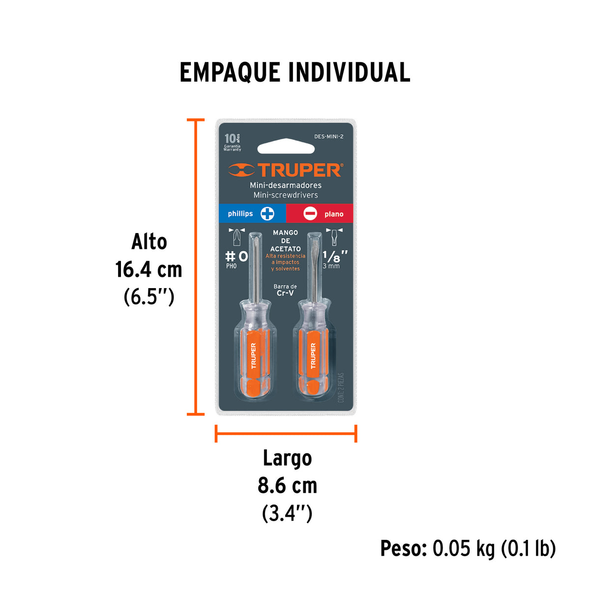 Desarmadores mini, 2 piezas