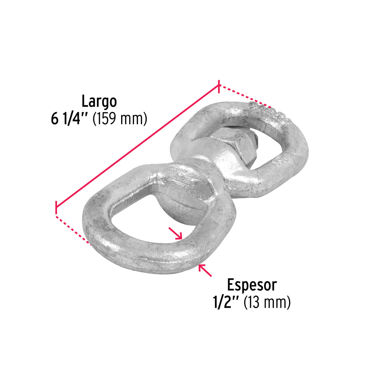 Destorcedor forjado de 1/2"