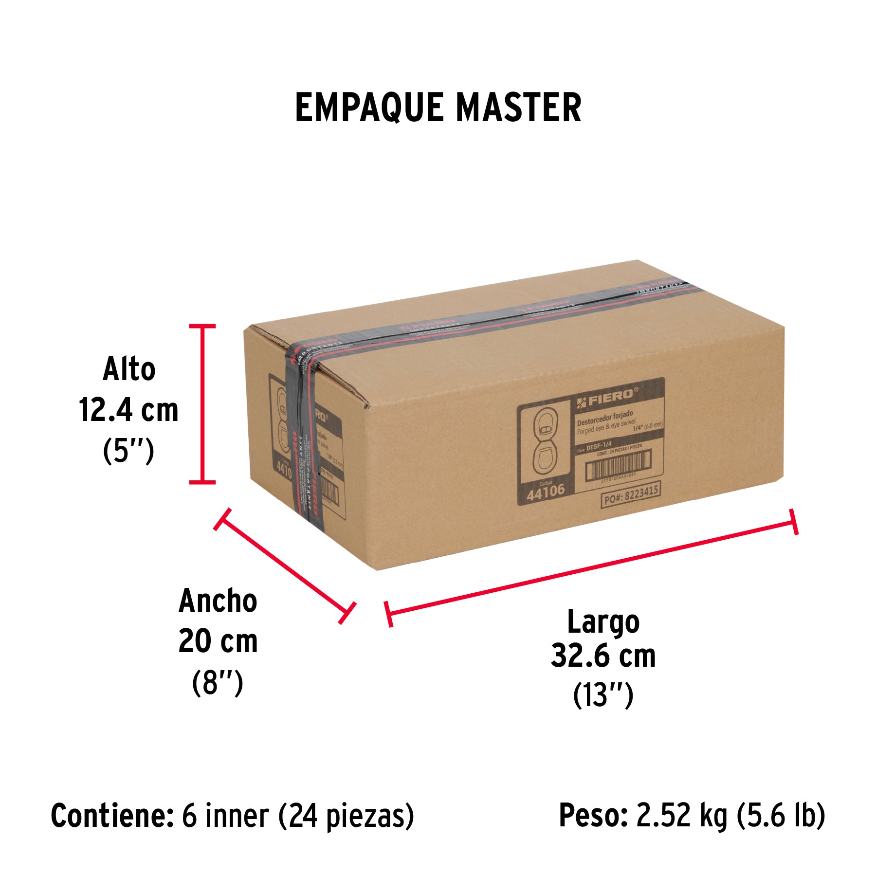 Destorcedor forjado de 1/4"