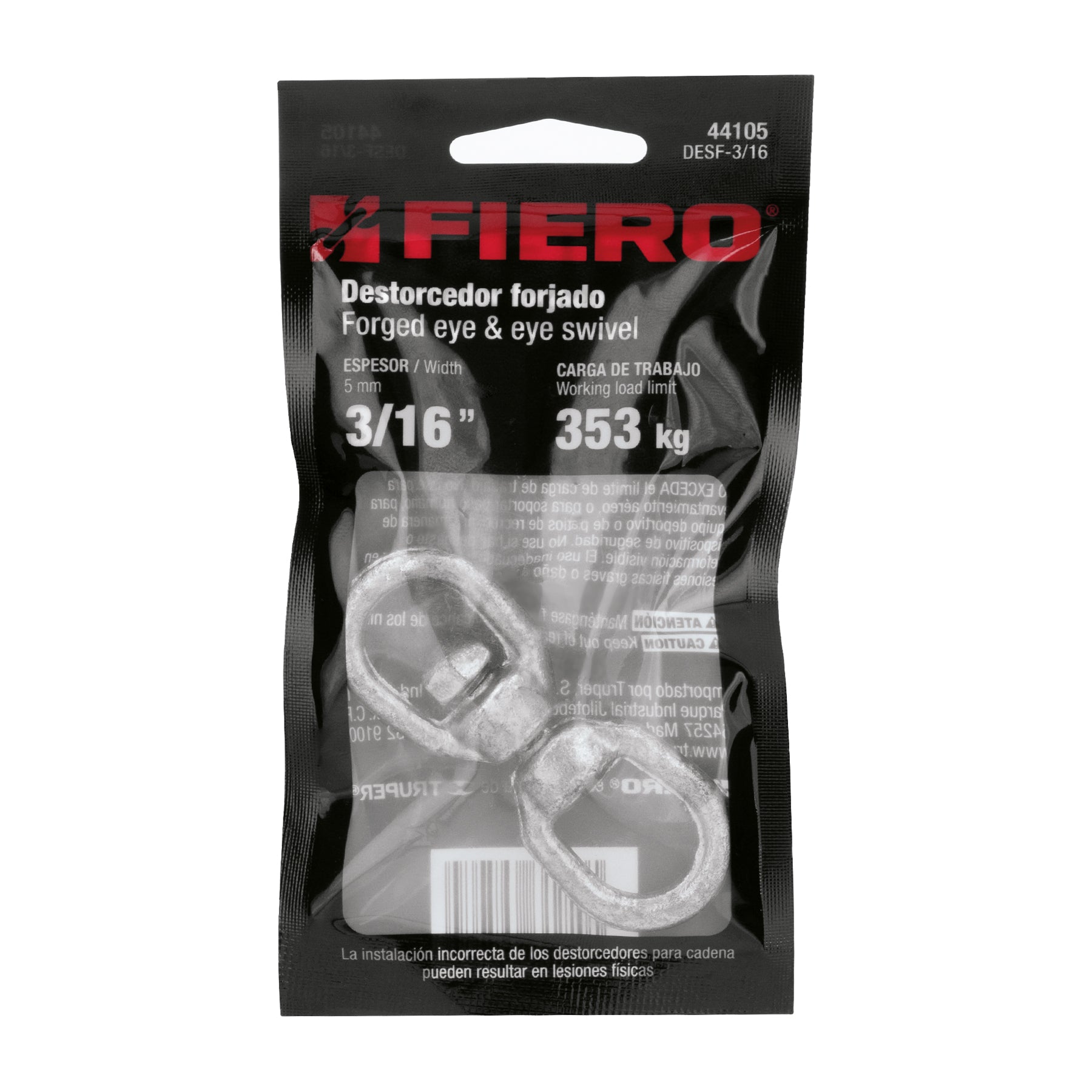 Destorcedor forjado de 3/16"