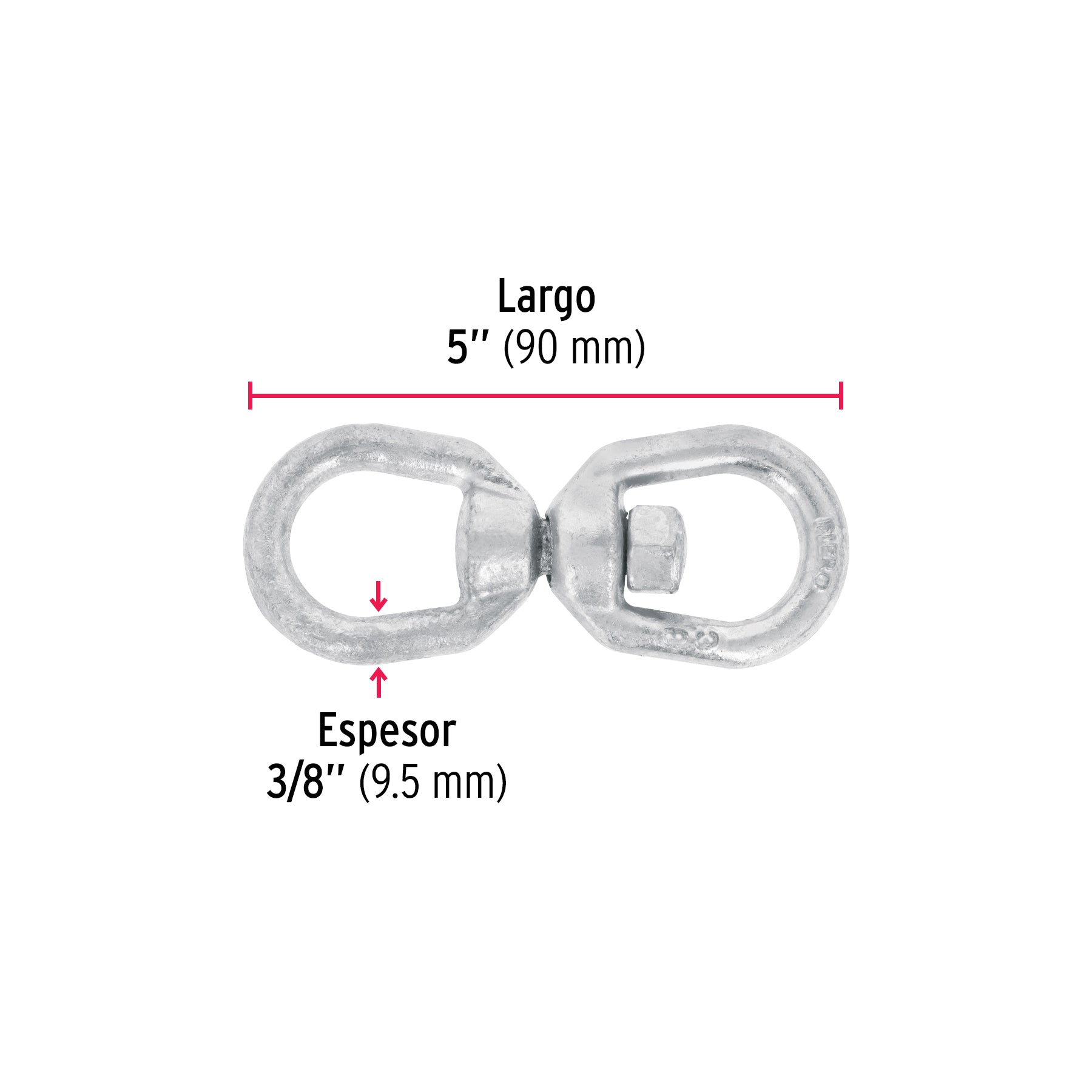 Destorcedor forjado de 3/8"