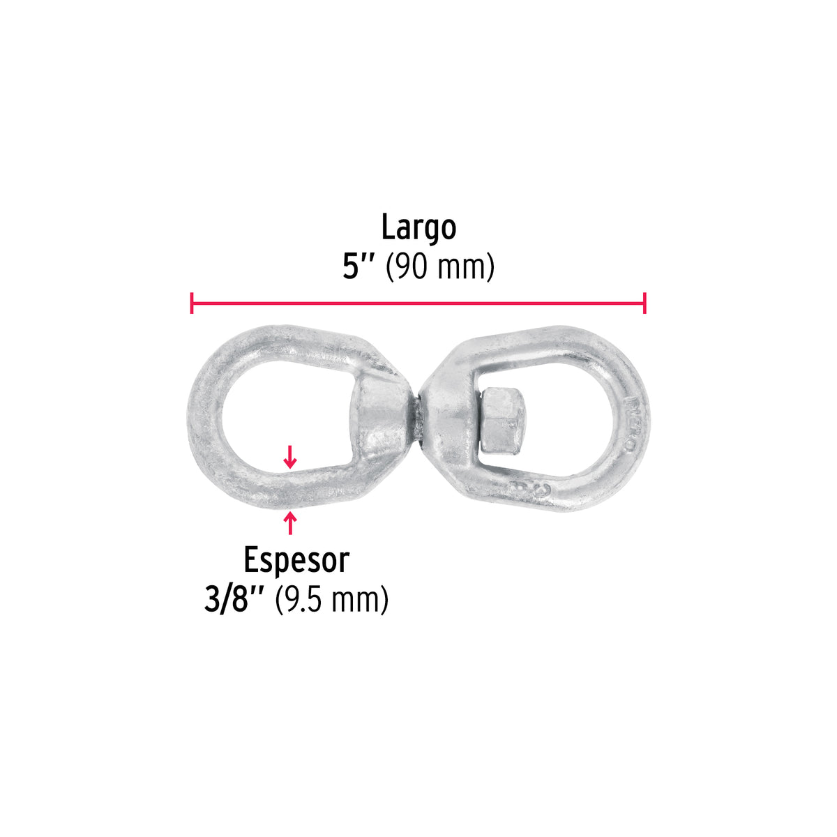 Destorcedor forjado de 3/8"