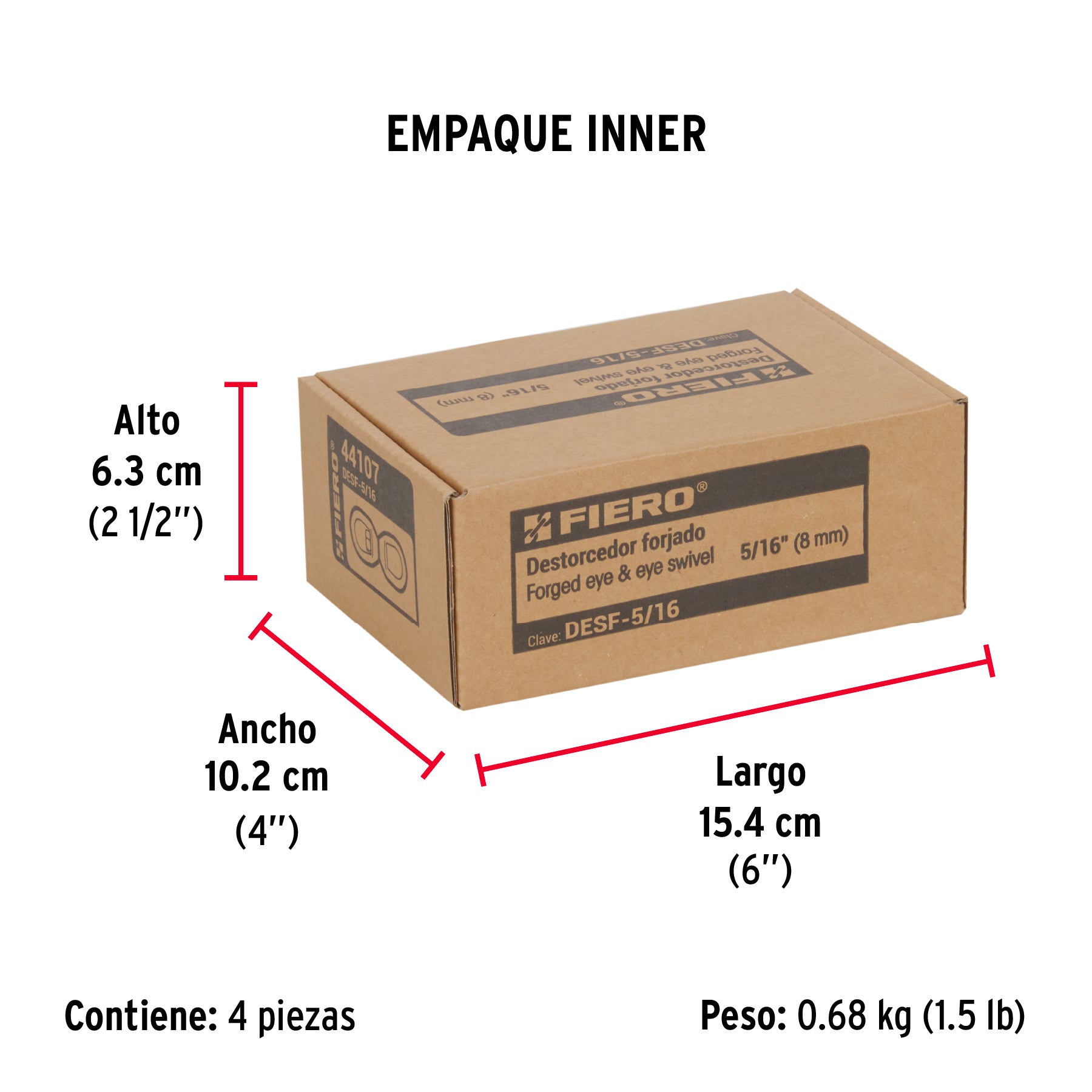 Destorcedor forjado de 5/16"