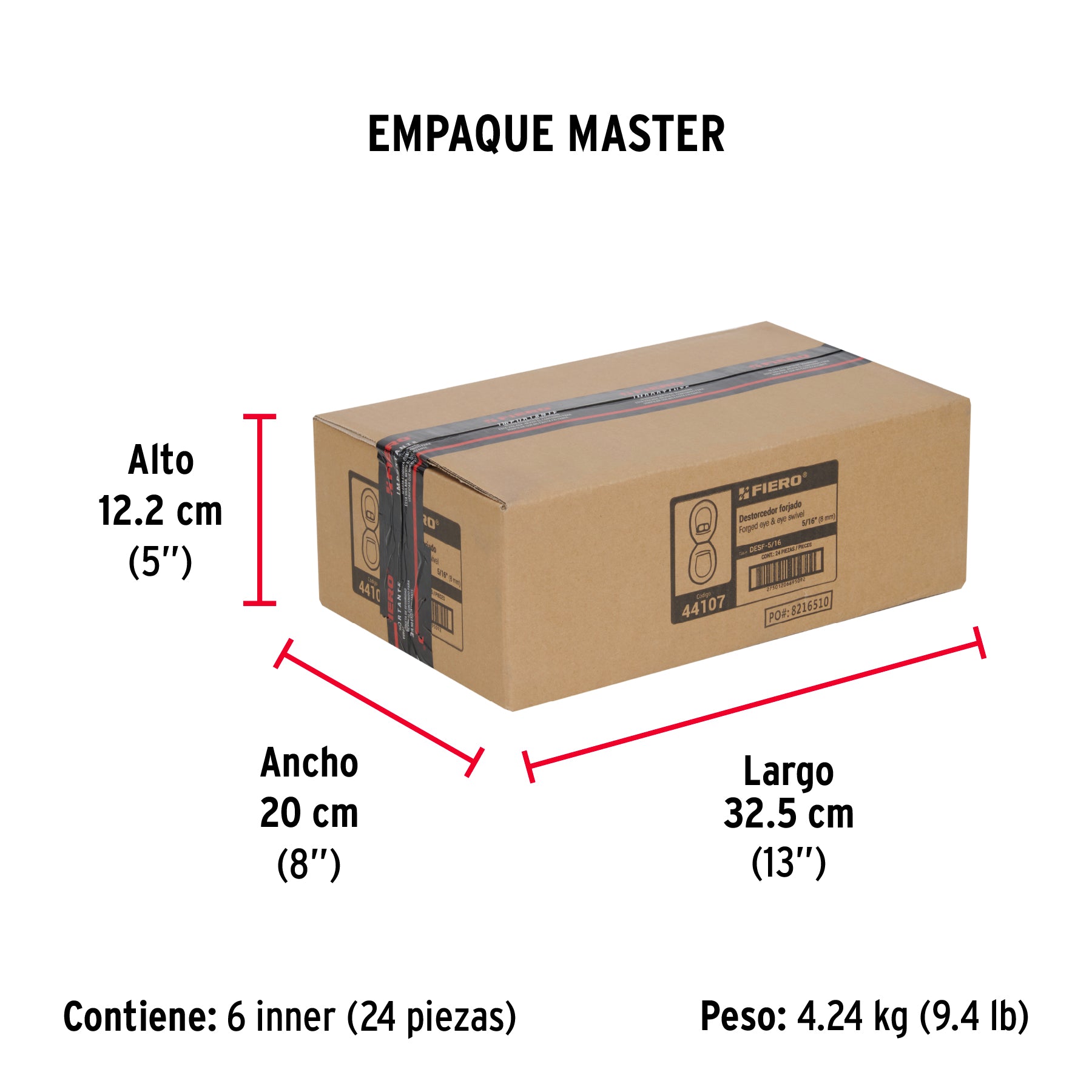 Destorcedor forjado de 5/16"