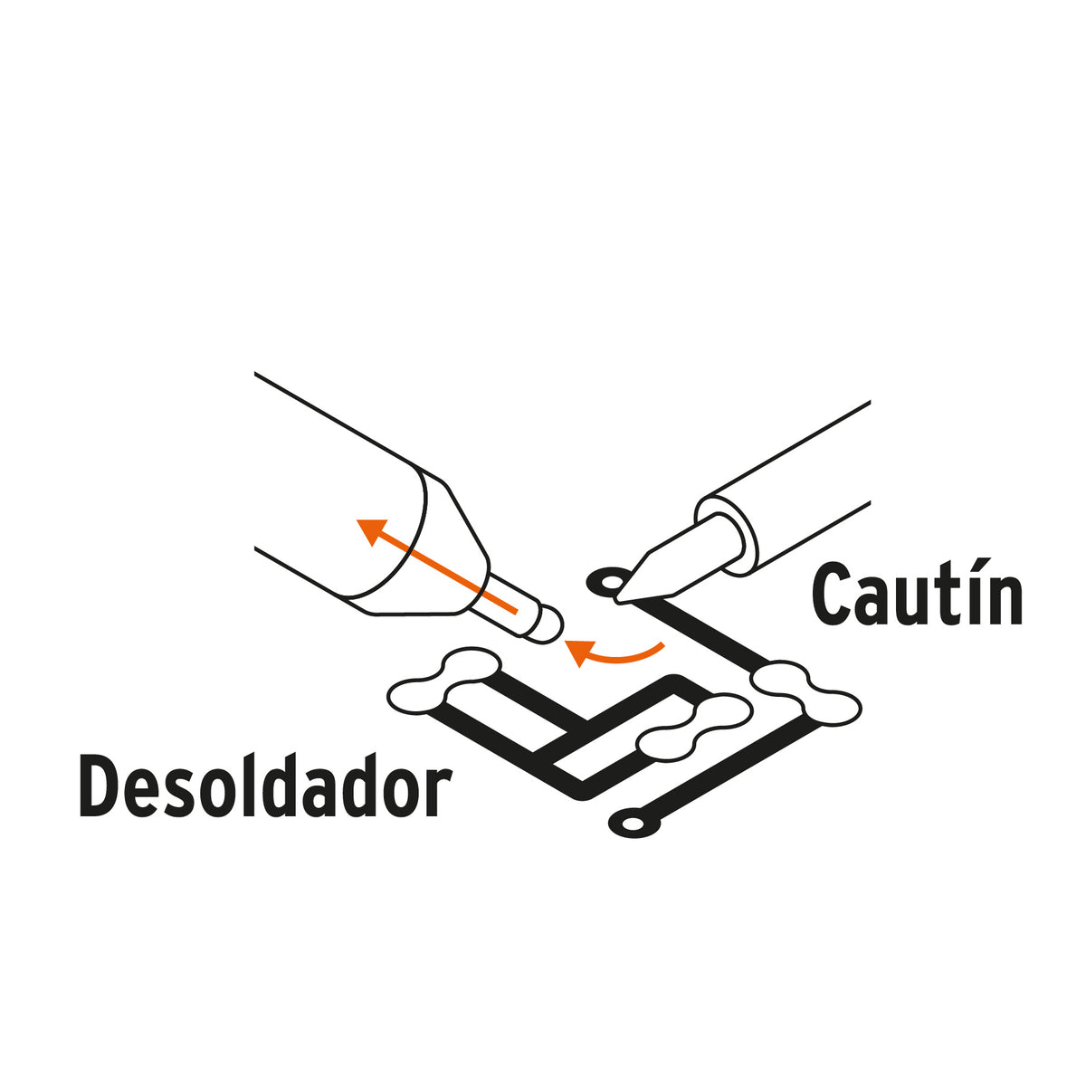 Desoldador de succión de 8"