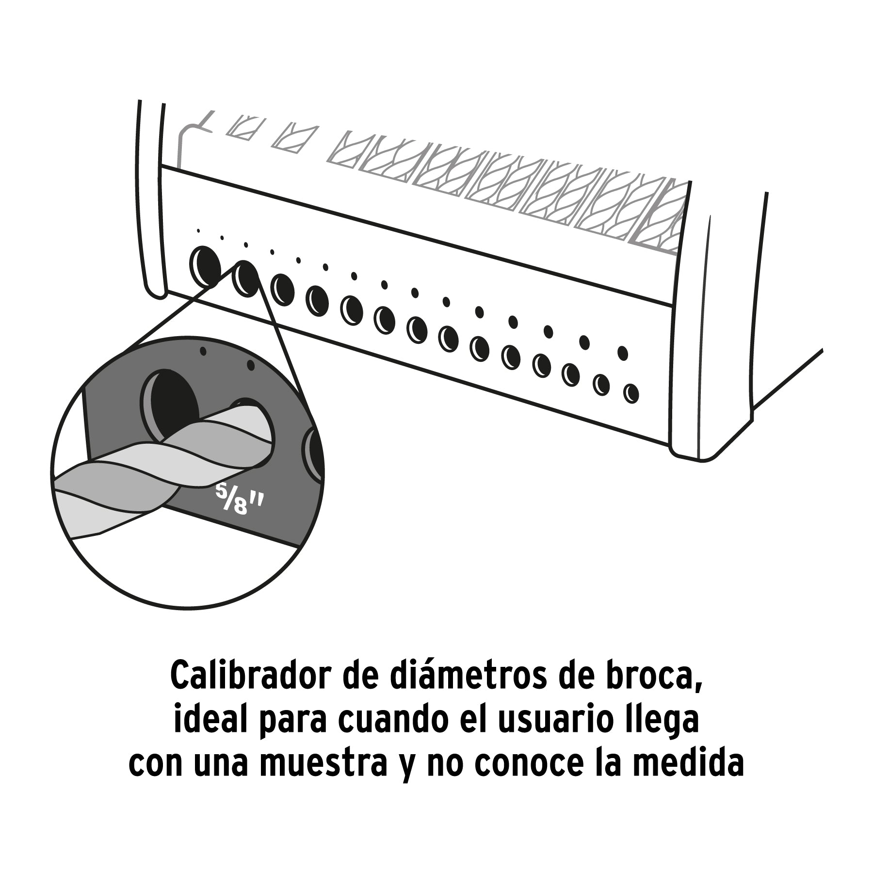 Despachador 29 compartimentos para brocas HSS con producto