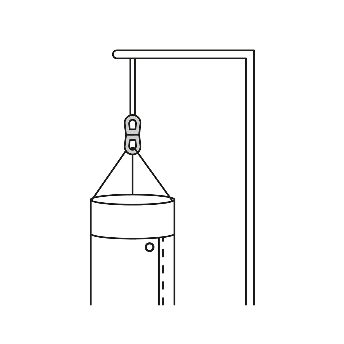 Destorcedor de zinc, para cable de 1/8"