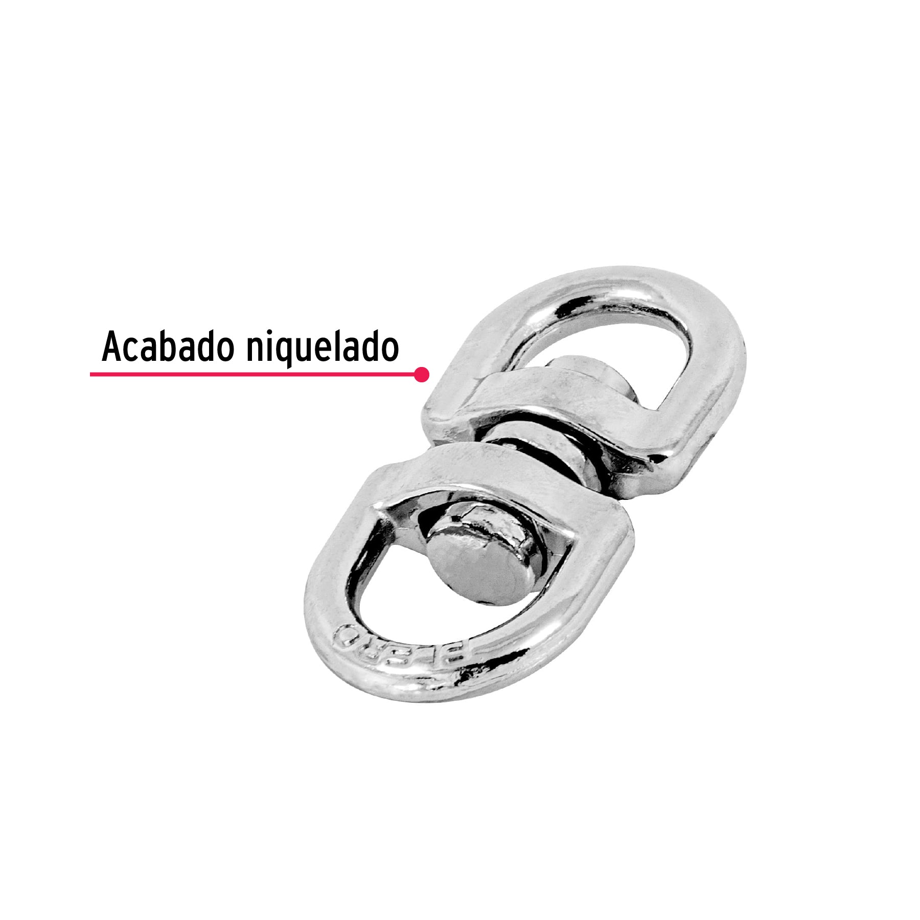 Destorcedor de zinc, para cable de 1/8"