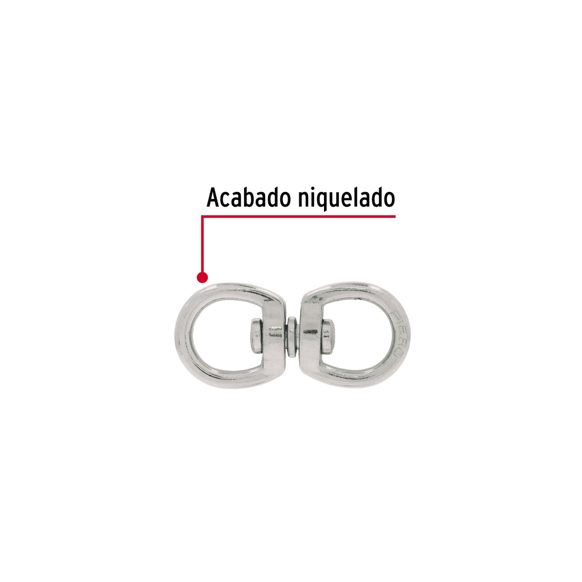 Destorcedor de zinc, para cable de 3/16"