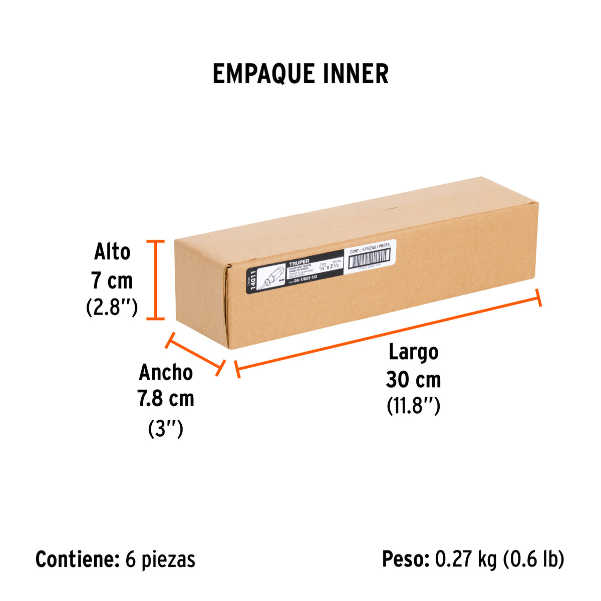 Desarmador cabinet 1/8x2-1/2" mango de acetato