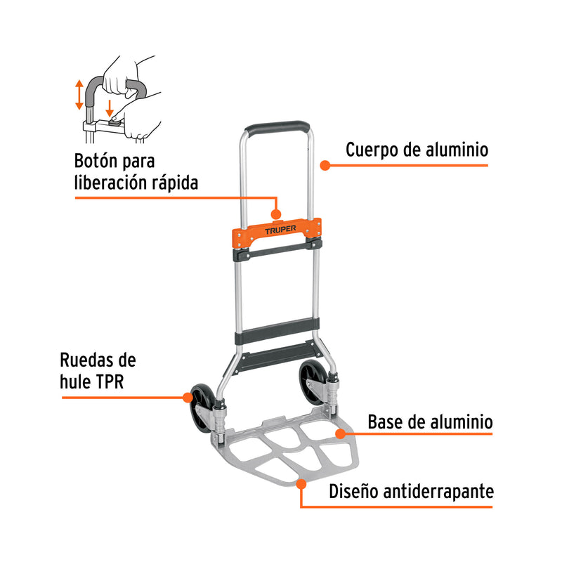 Diablo de carga, plegable, 120 kg, Truper