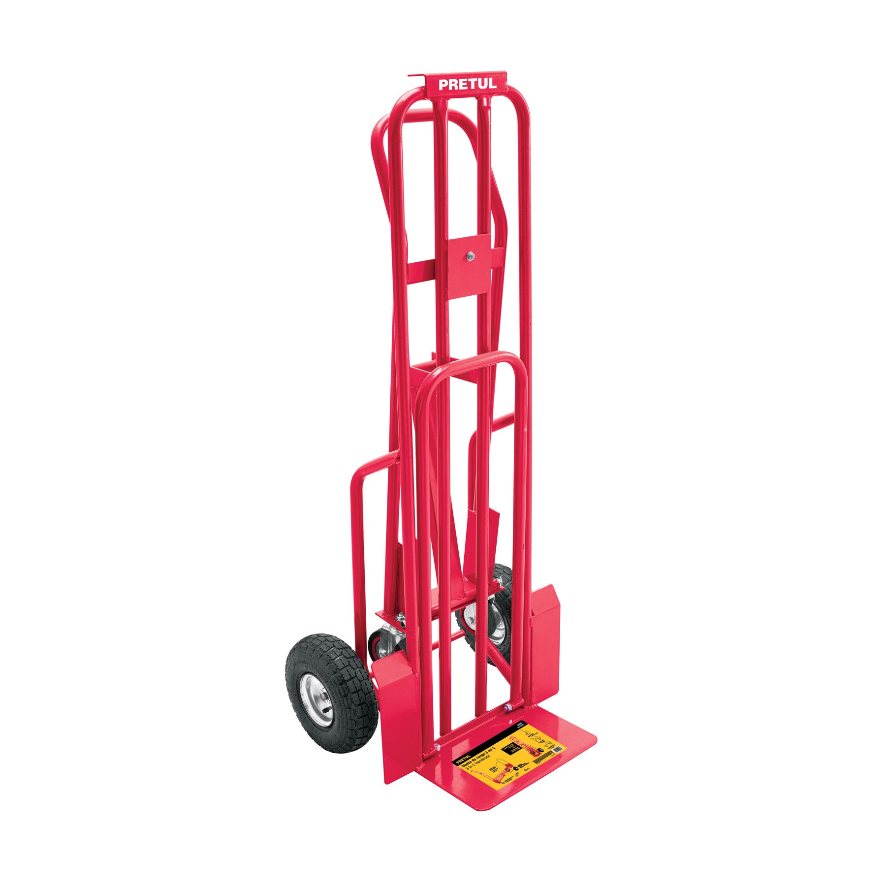 Diablo de carga convertible 3 en 1, 270Kg, Pretul