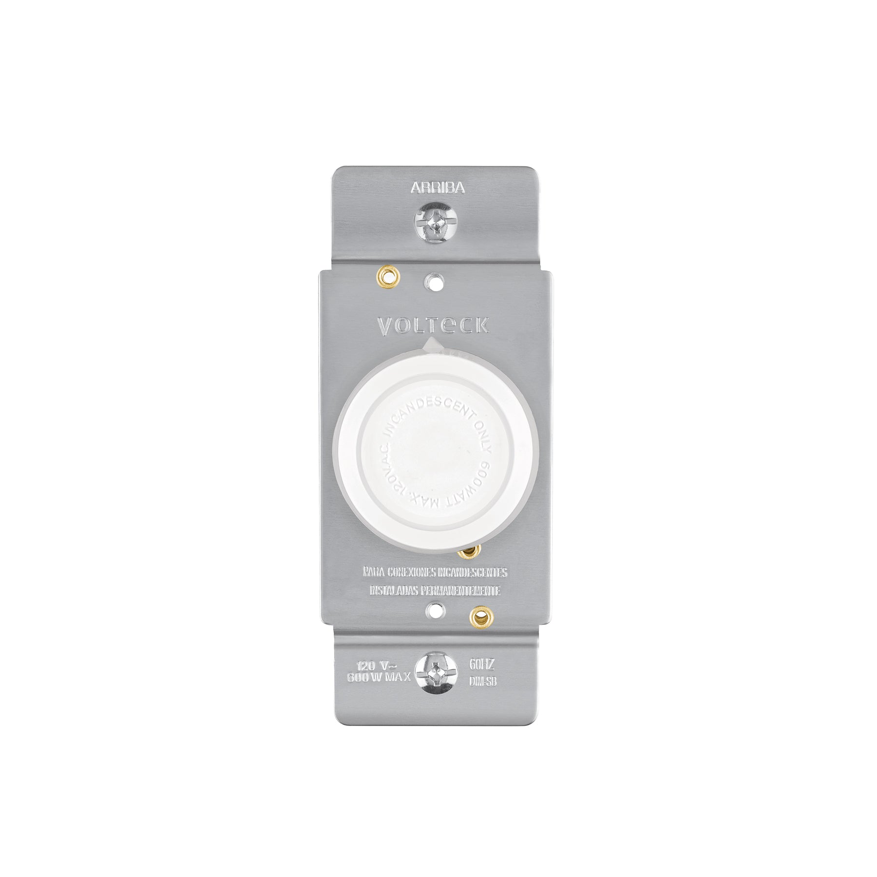 Atenuador de luz giratorio, Standard, blanco, Voltec