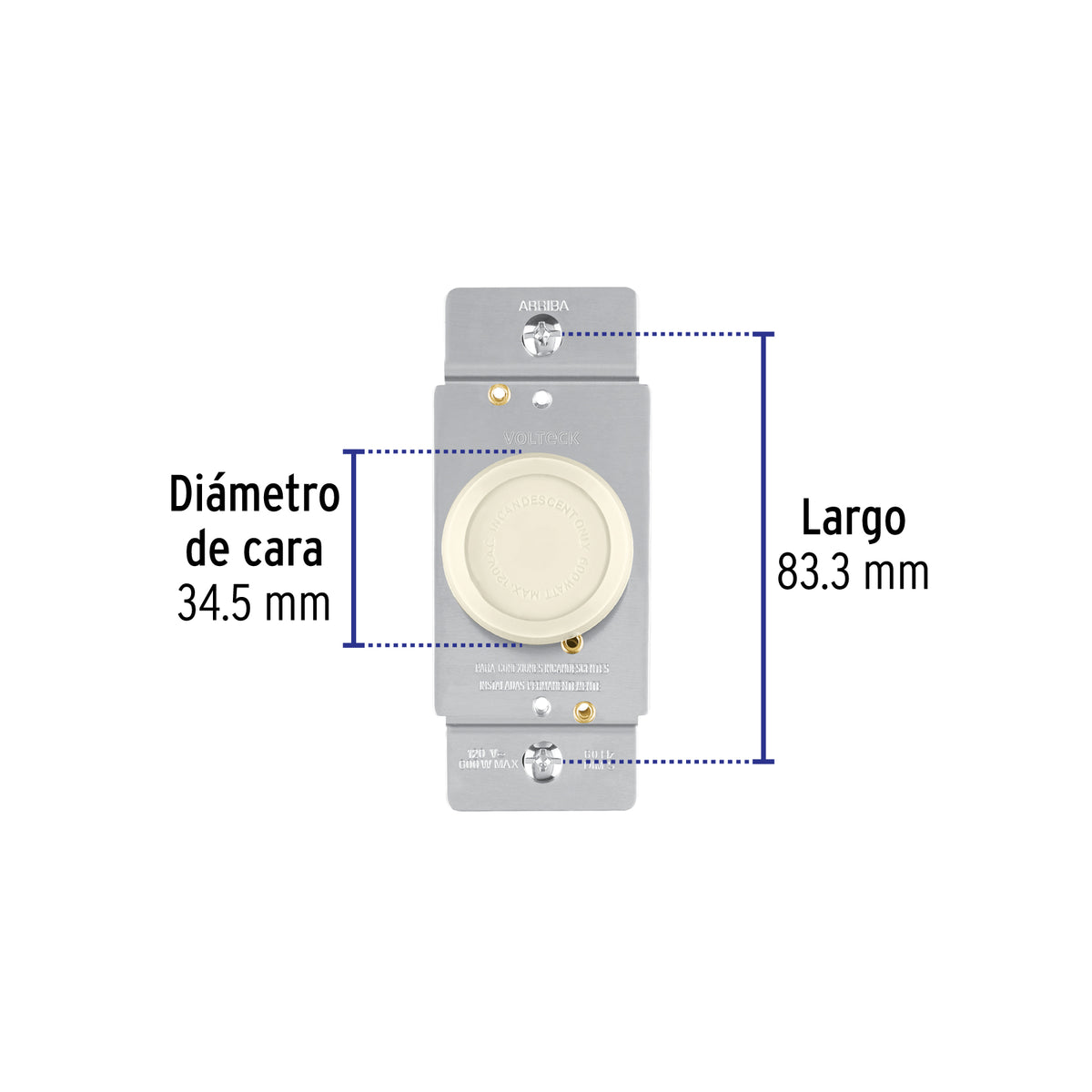 Atenuador de luz rotativo, línea Standard