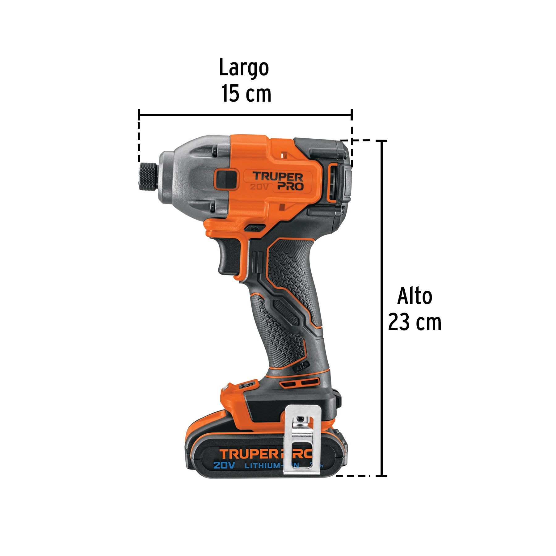 Destornillador impacto inal. 1/4', 20V, 1 bat.2Ah,1 carg.PRO