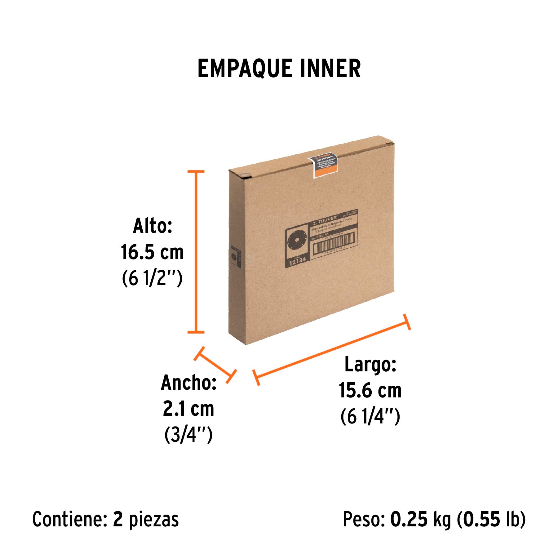 Disco de carburo de Tungsteno 4-1/2", multiusos