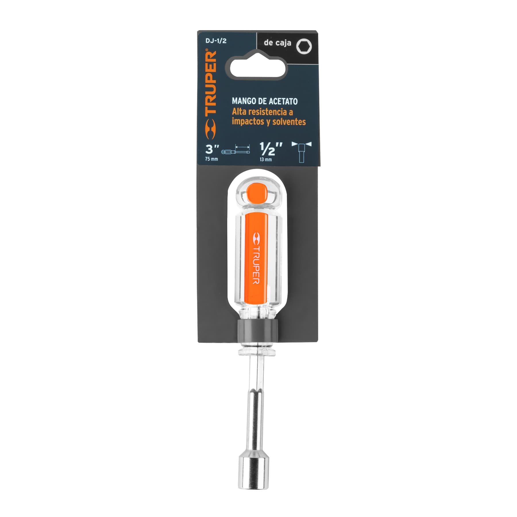 Desarmador de caja 1/2" mango de acetato