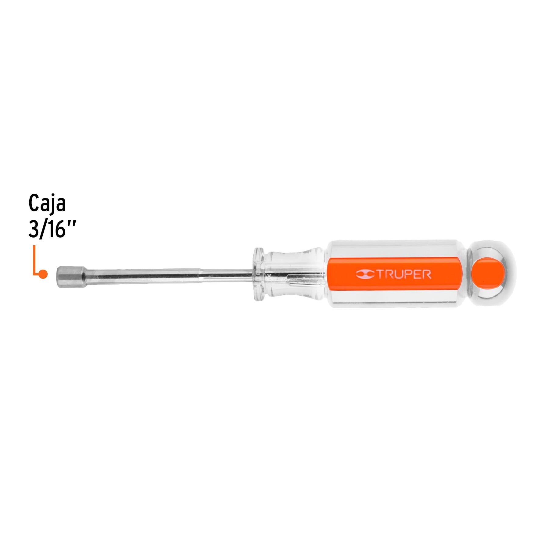 Desarmador de caja 3/16" mango de acetato