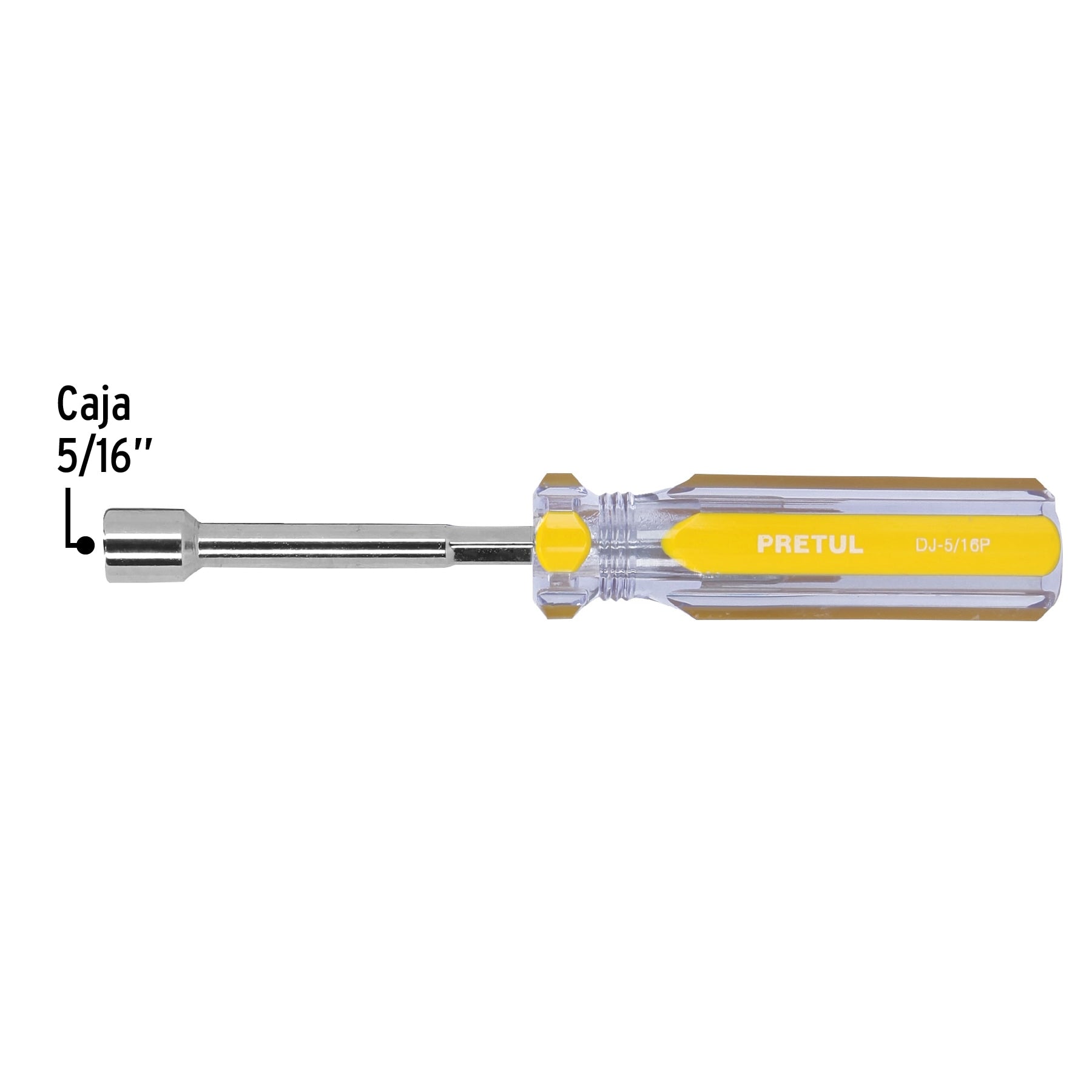 Desarmador de caja 5/16" mango de PVC Pretul