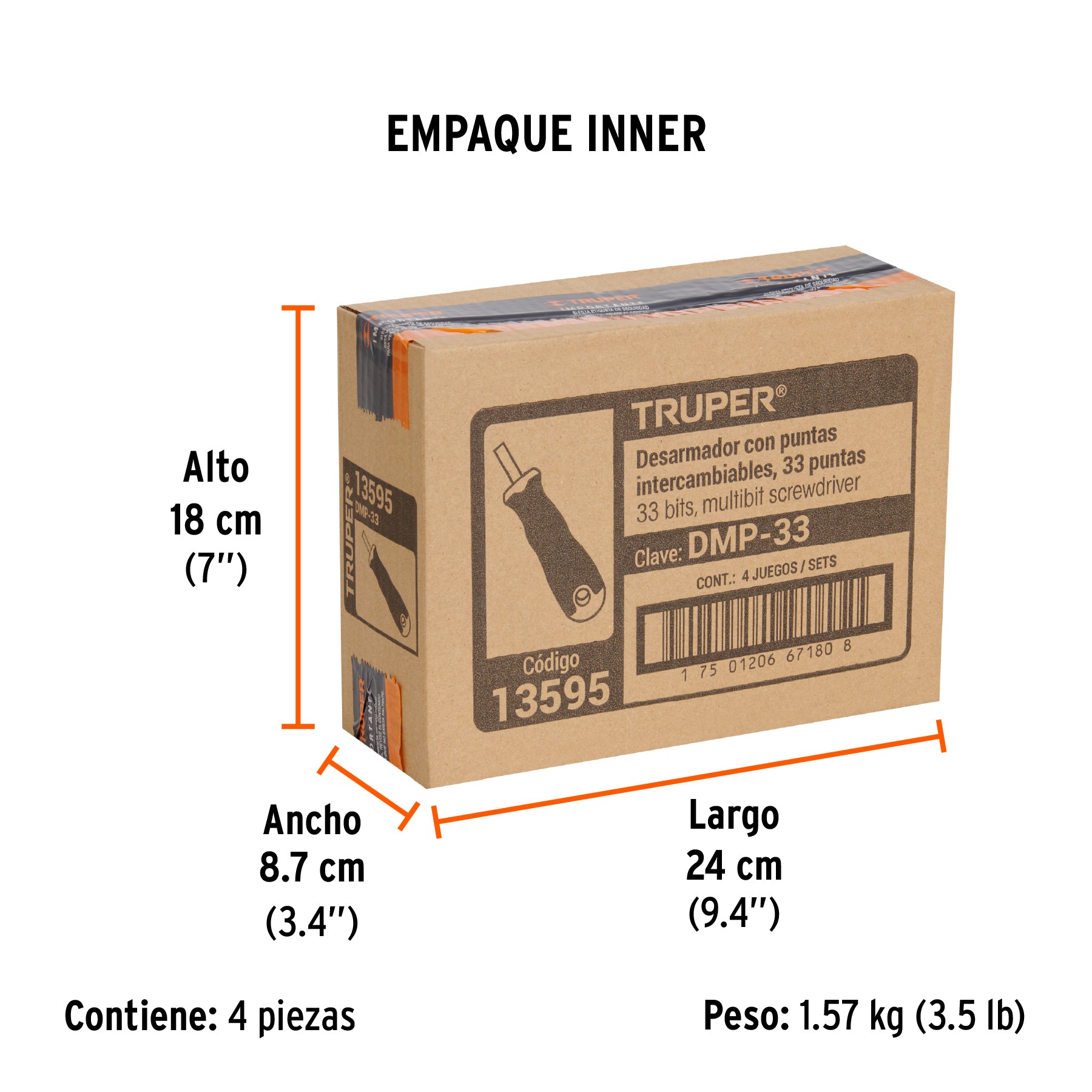 Desarmador multipunta, con 33 puntas