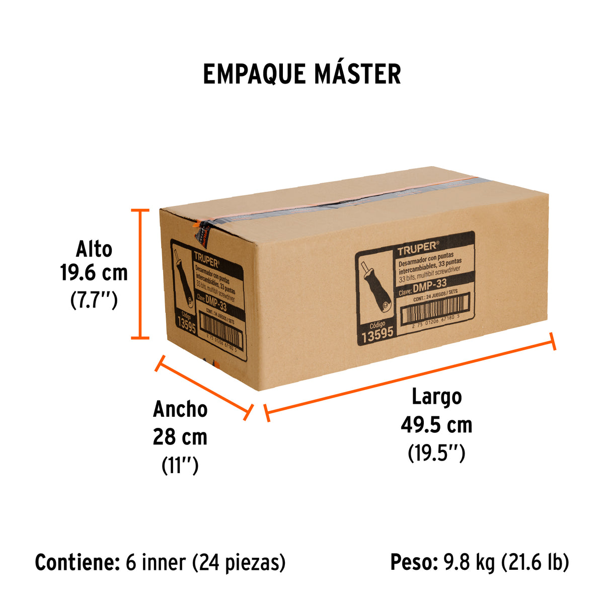 Desarmador multipunta, con 33 puntas