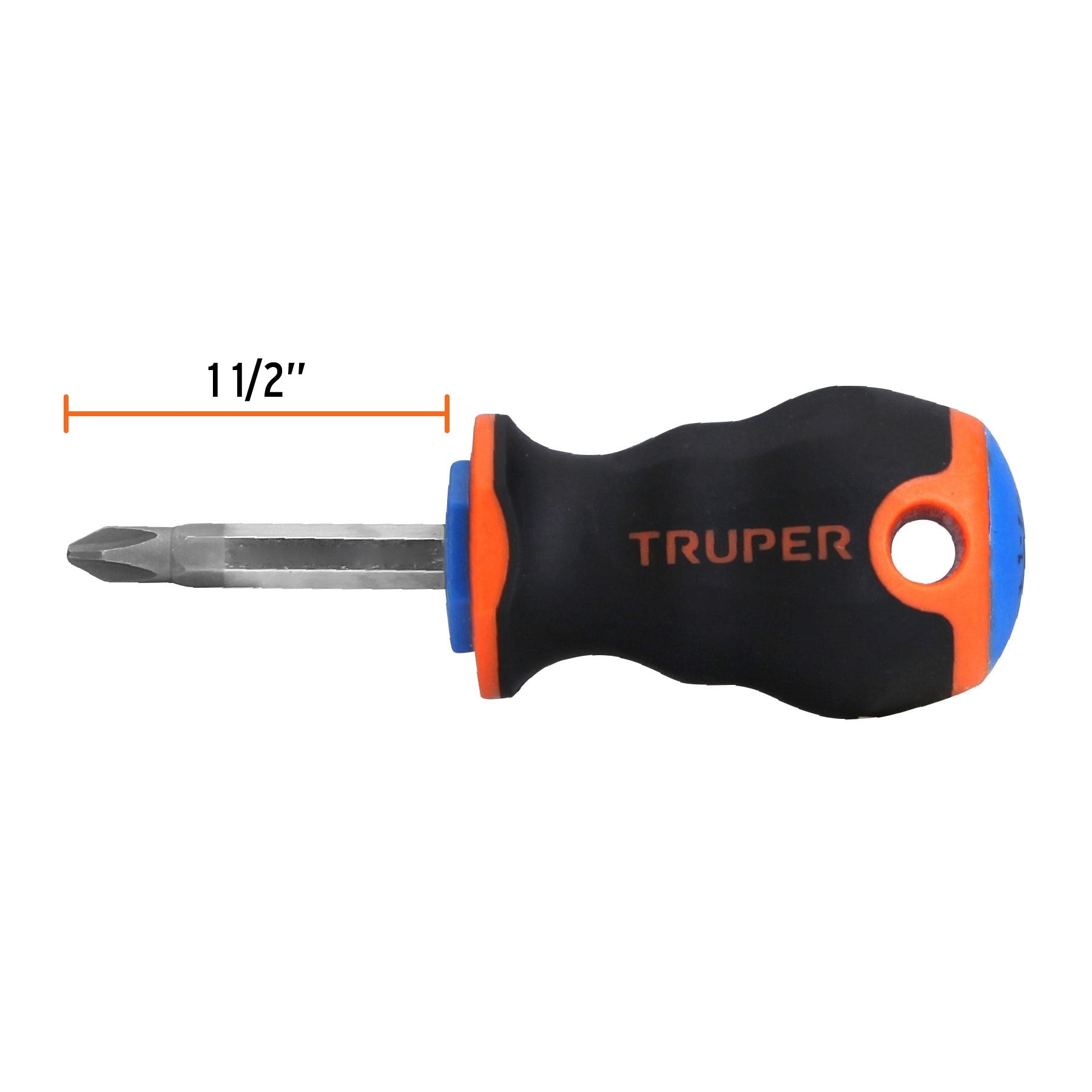 Desarmador punta phillips # 2, mango comfort grip, 1-1/2"