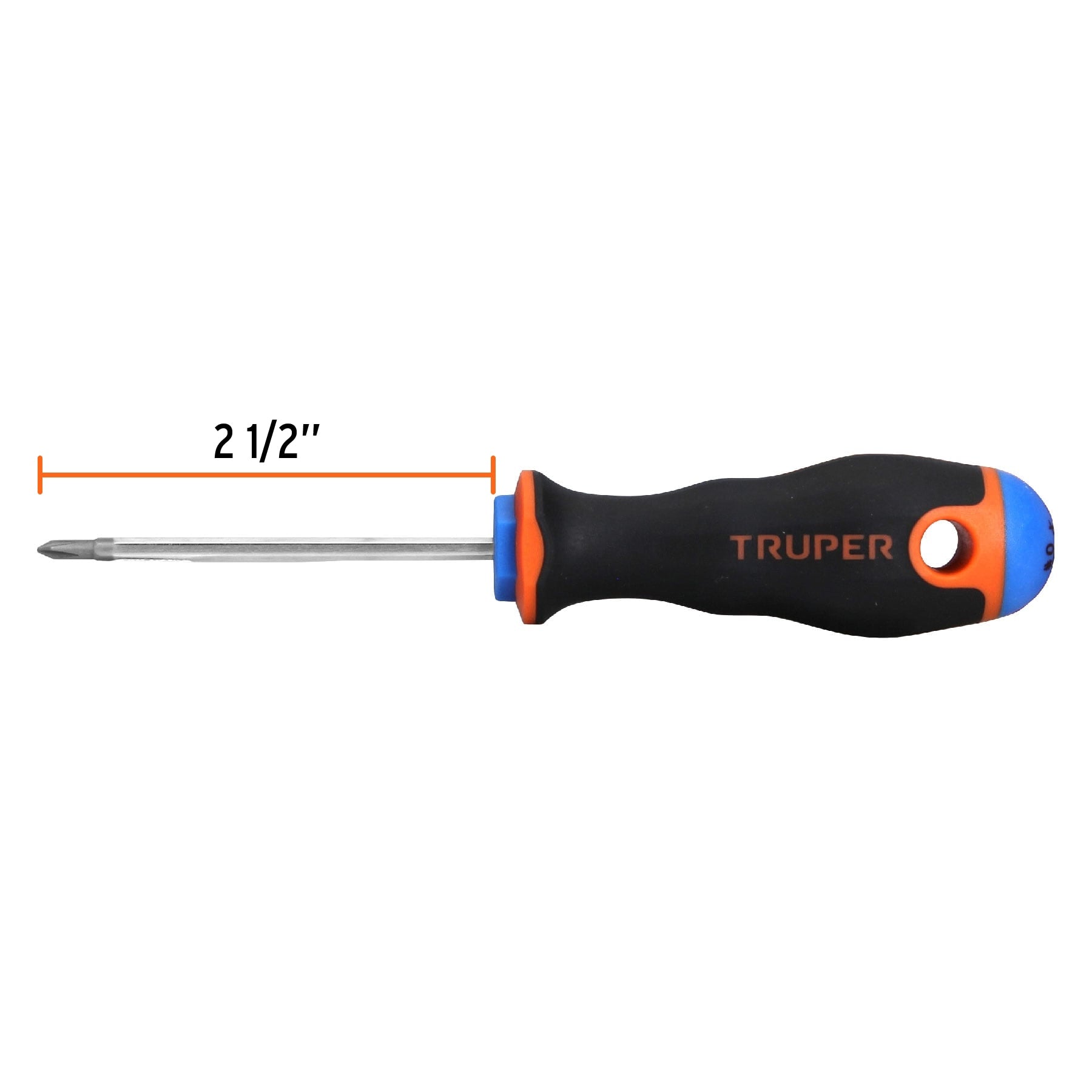 Desarmador punta phillips, 1/8" mango Comfort Grip, 2X2-1/2"