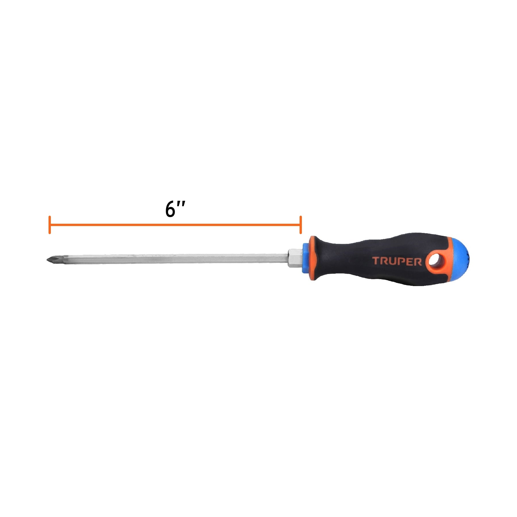 Desarmador punta phillips # 1, mango comfort grip, 6"