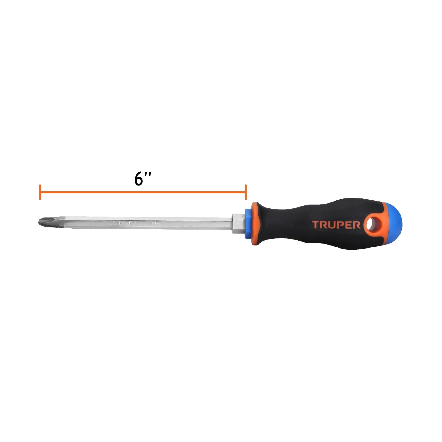 Desarmador punta phillips, 5/16" mango Comfort Grip, 6"