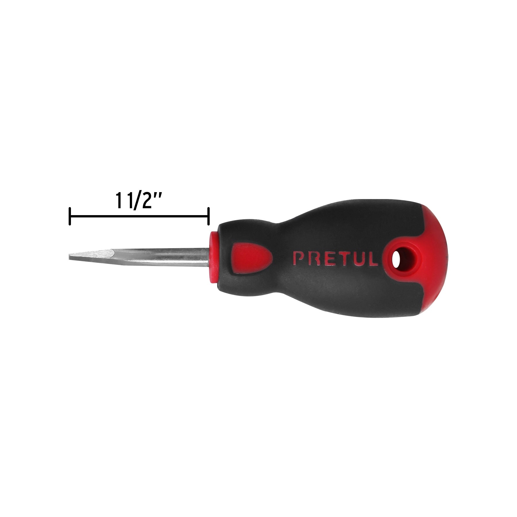 Desarmador plano,1/4x1-1/2",mgo comfort grip, pretul