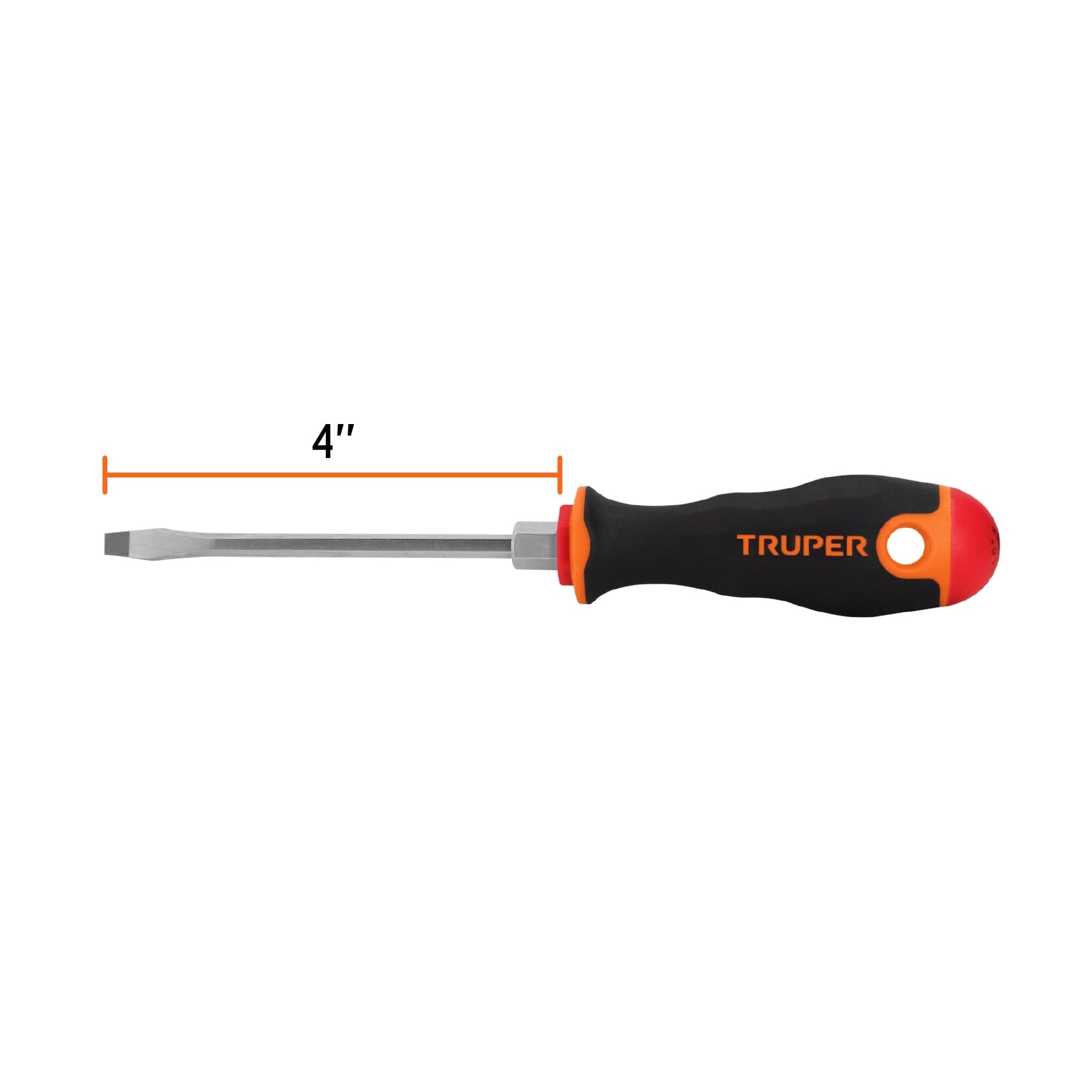Desarmador plano 3/16x4" mango comfort grip