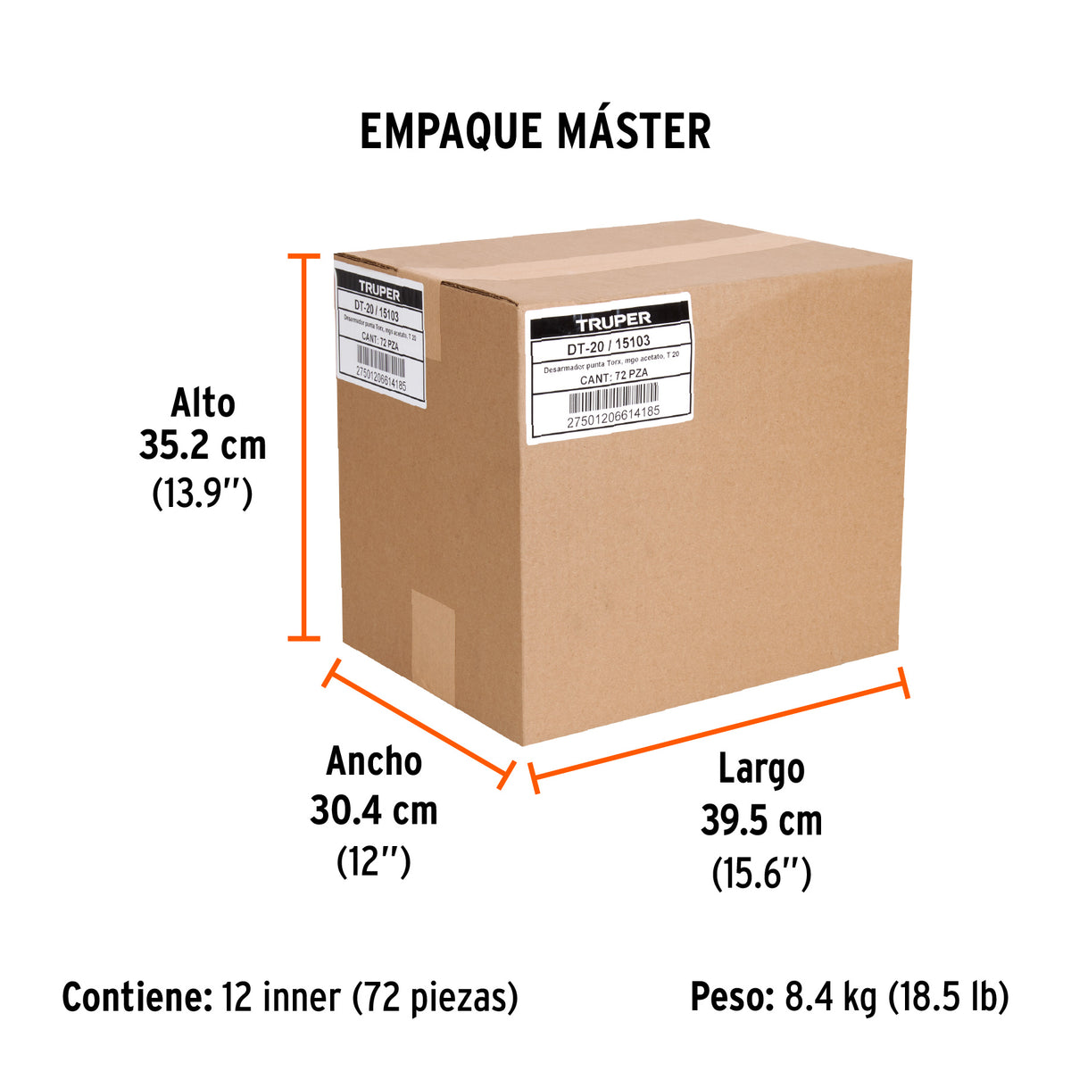 Desarmador punta Torx T 20 mango de acetato