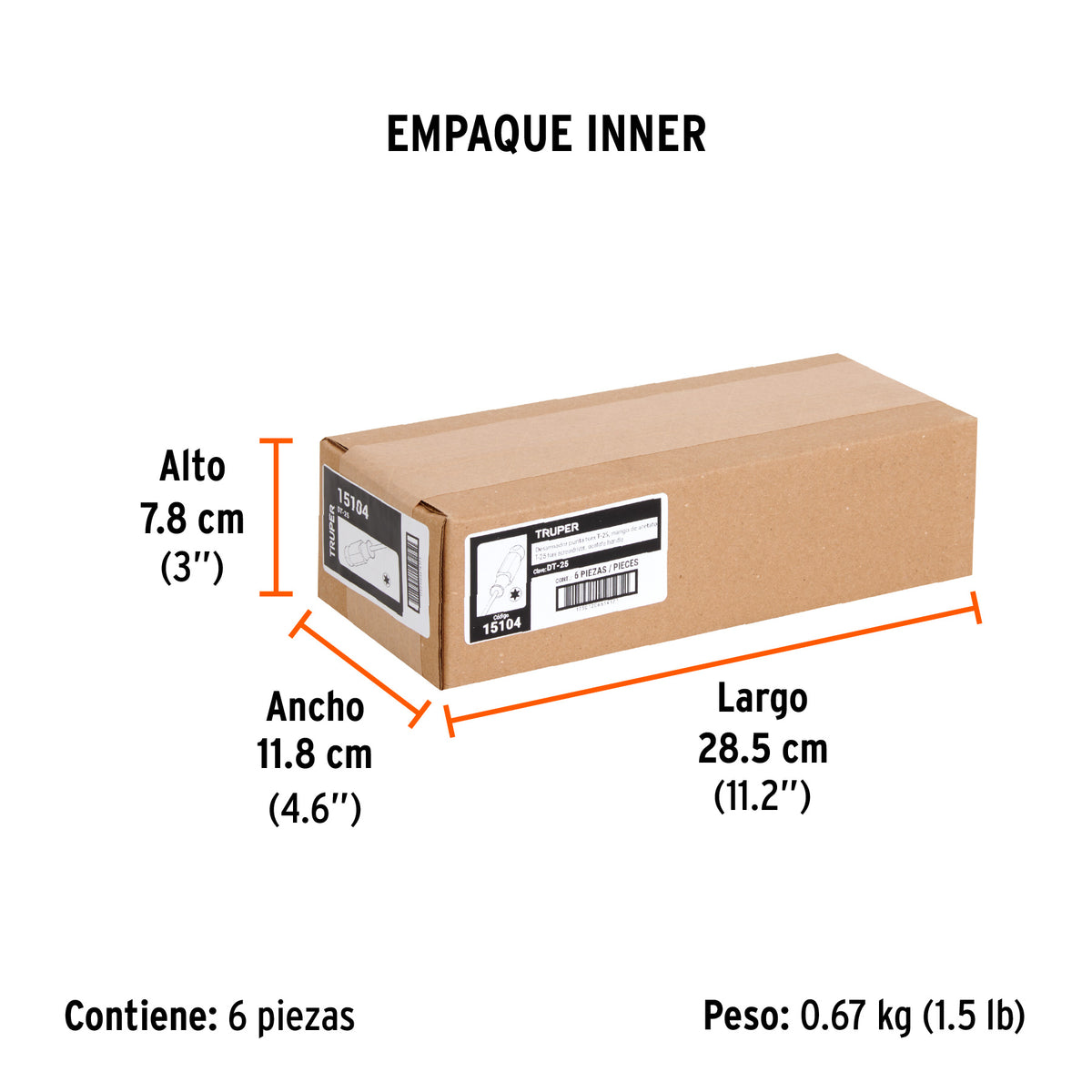 Desarmador punta Torx T 25 mango de acetato