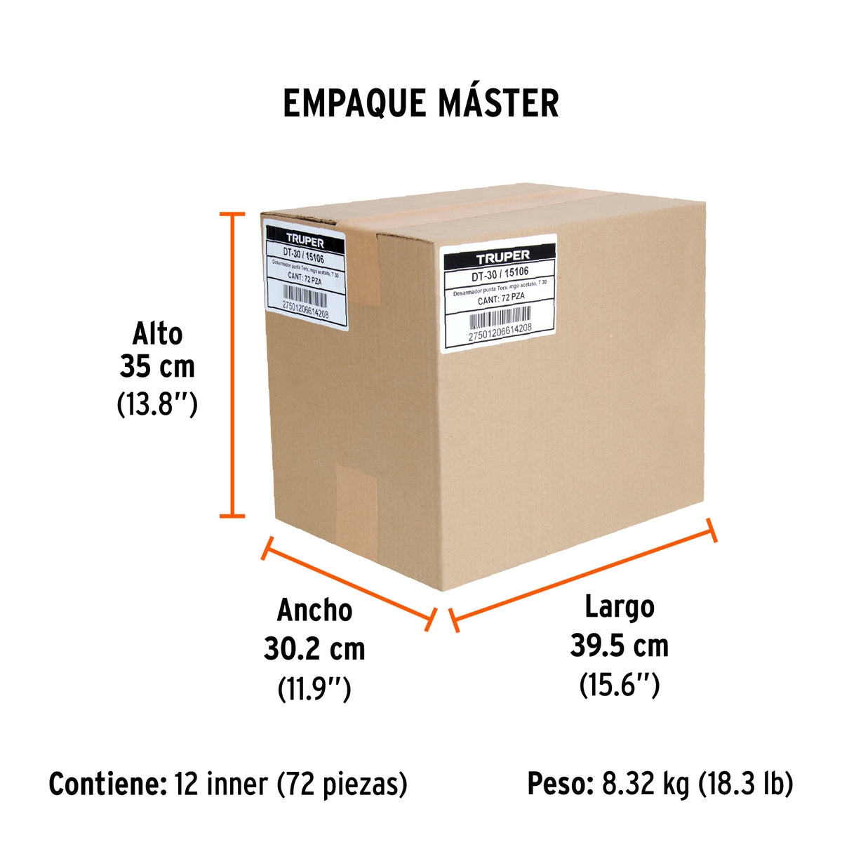 Desarmador punta Torx T 30 mango de acetato