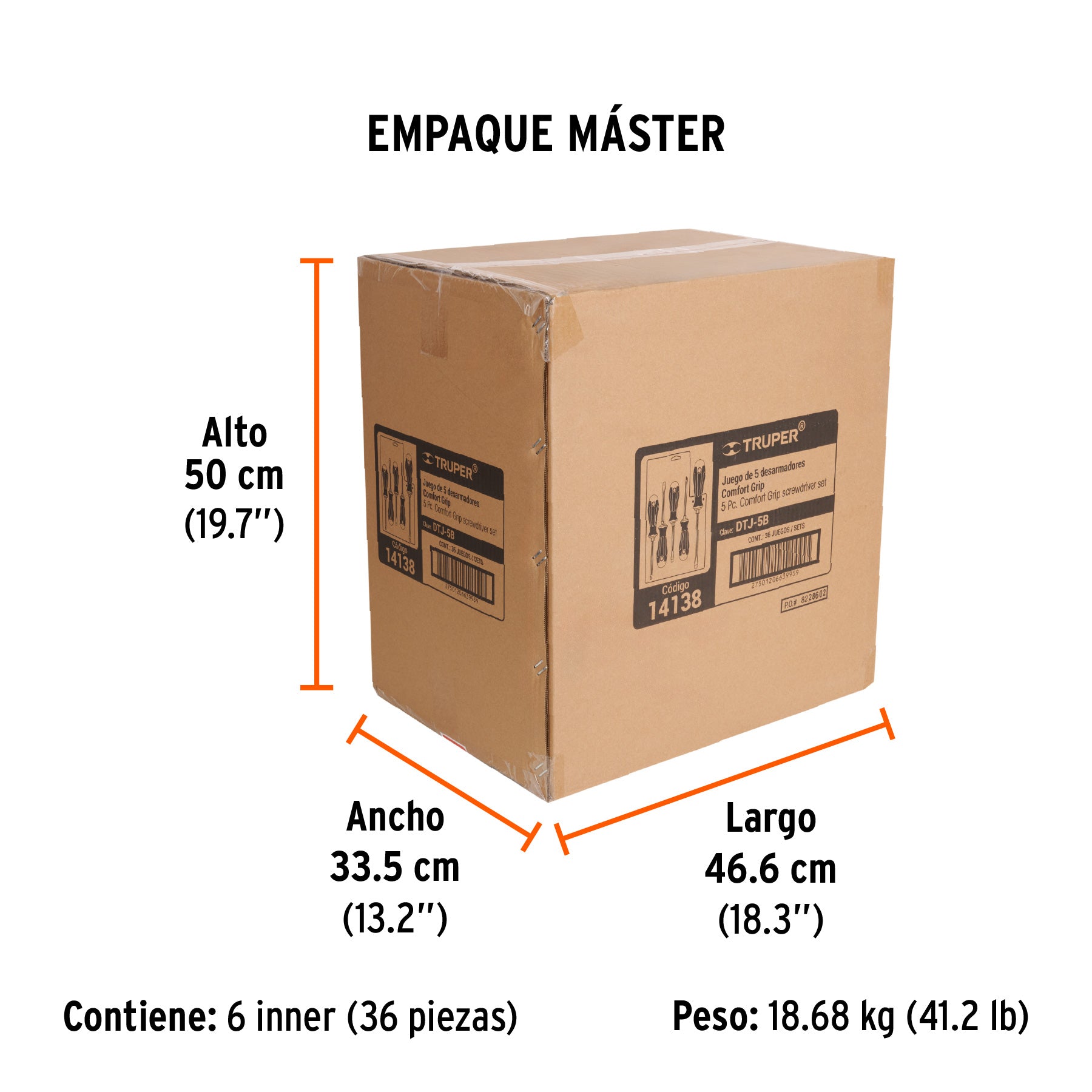 Juego de 5 desarmadores, mangos comfort grip