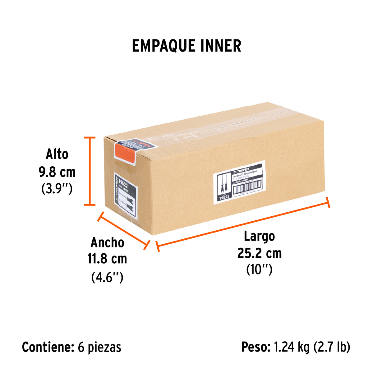 Juego de 2 desarmadores tipo trompo comfort grip