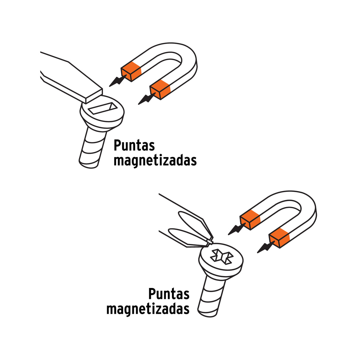 Juego de 2 desarmadores 1/4x4 mango comfort grip