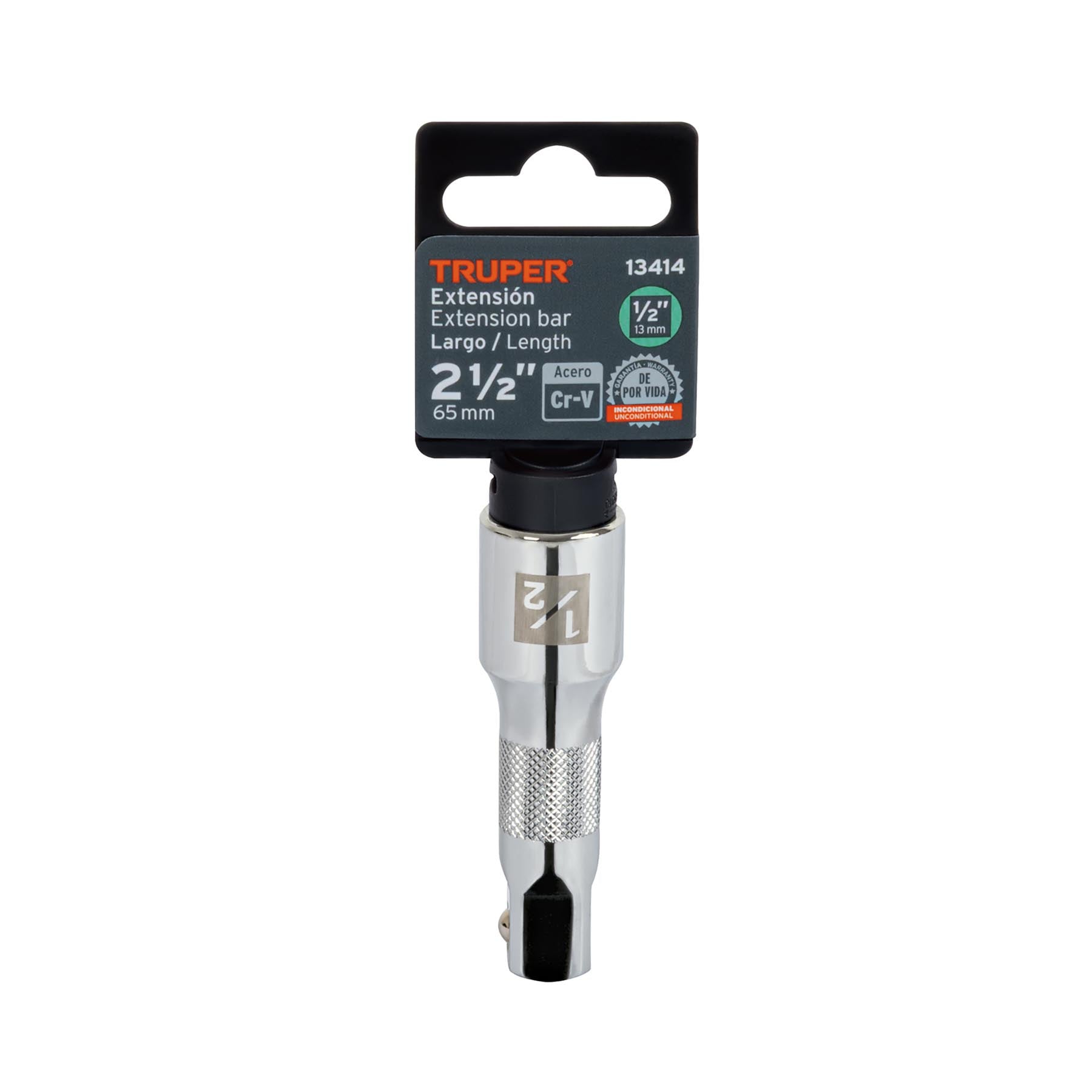Extensión de 2-1/2" para matraca, para dados cuadro 1/2"