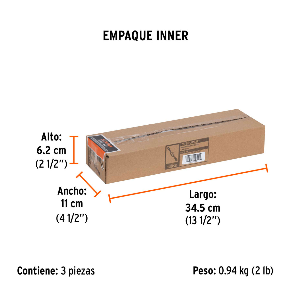 Escochebre para carpintero cuchilla recta de 9"