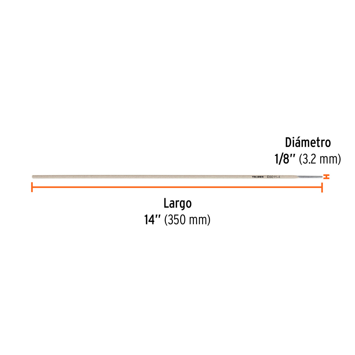 Electrodo 6011 de 1/8", bolsa de 1 kg