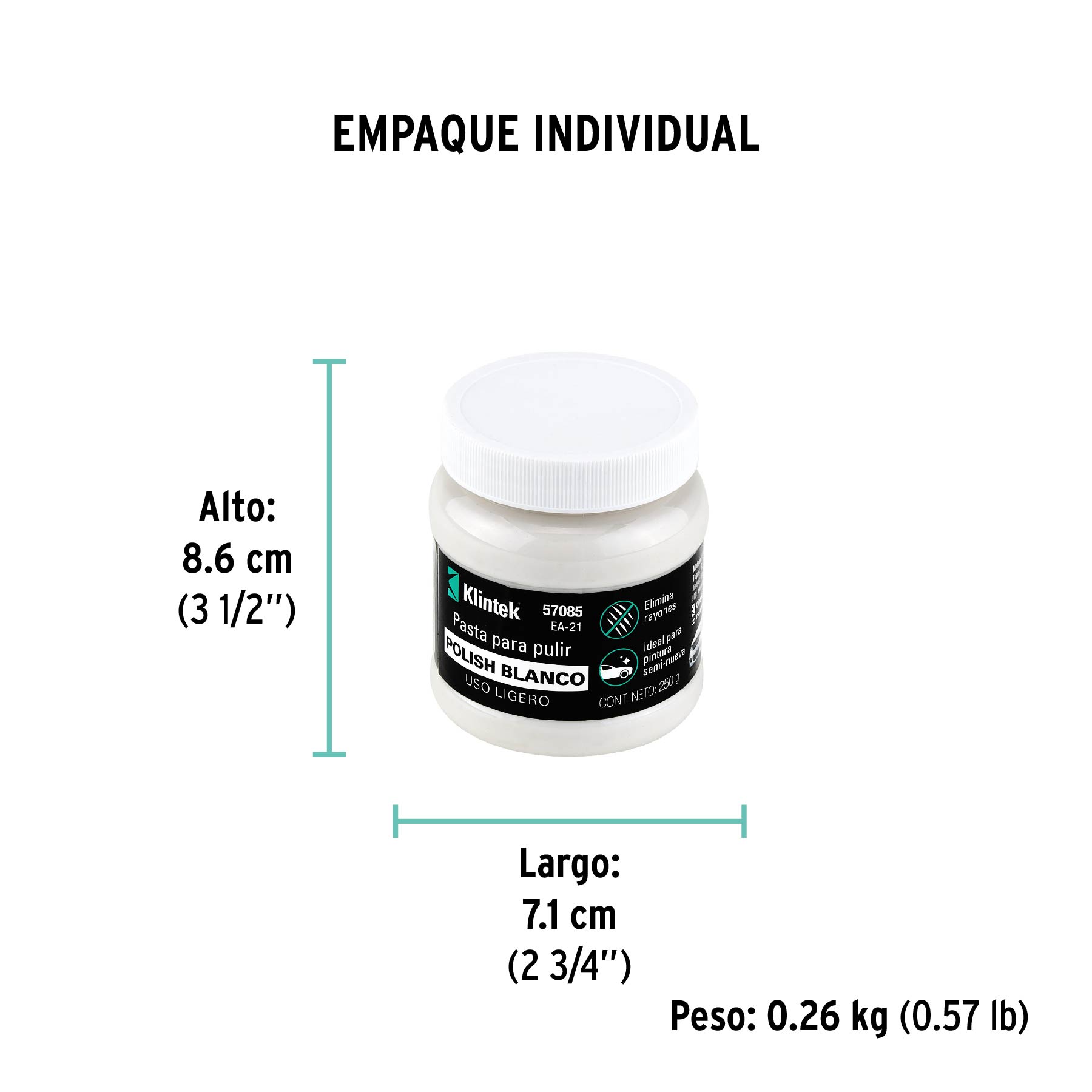 Polish en pasta blanco, grano fino