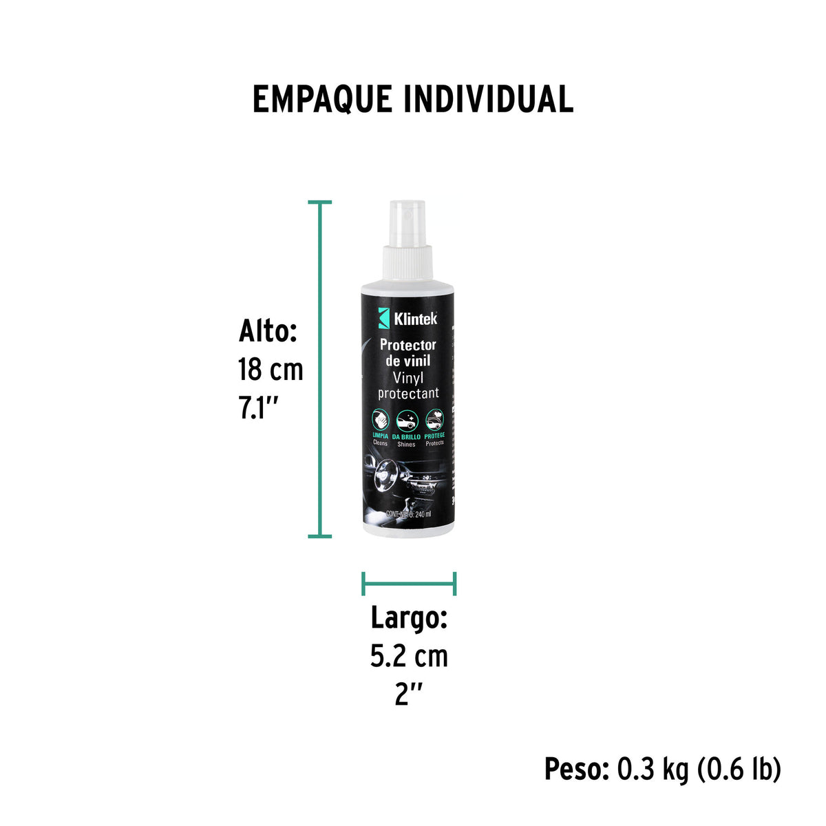 Líquido protector de Vinil, 240 ml