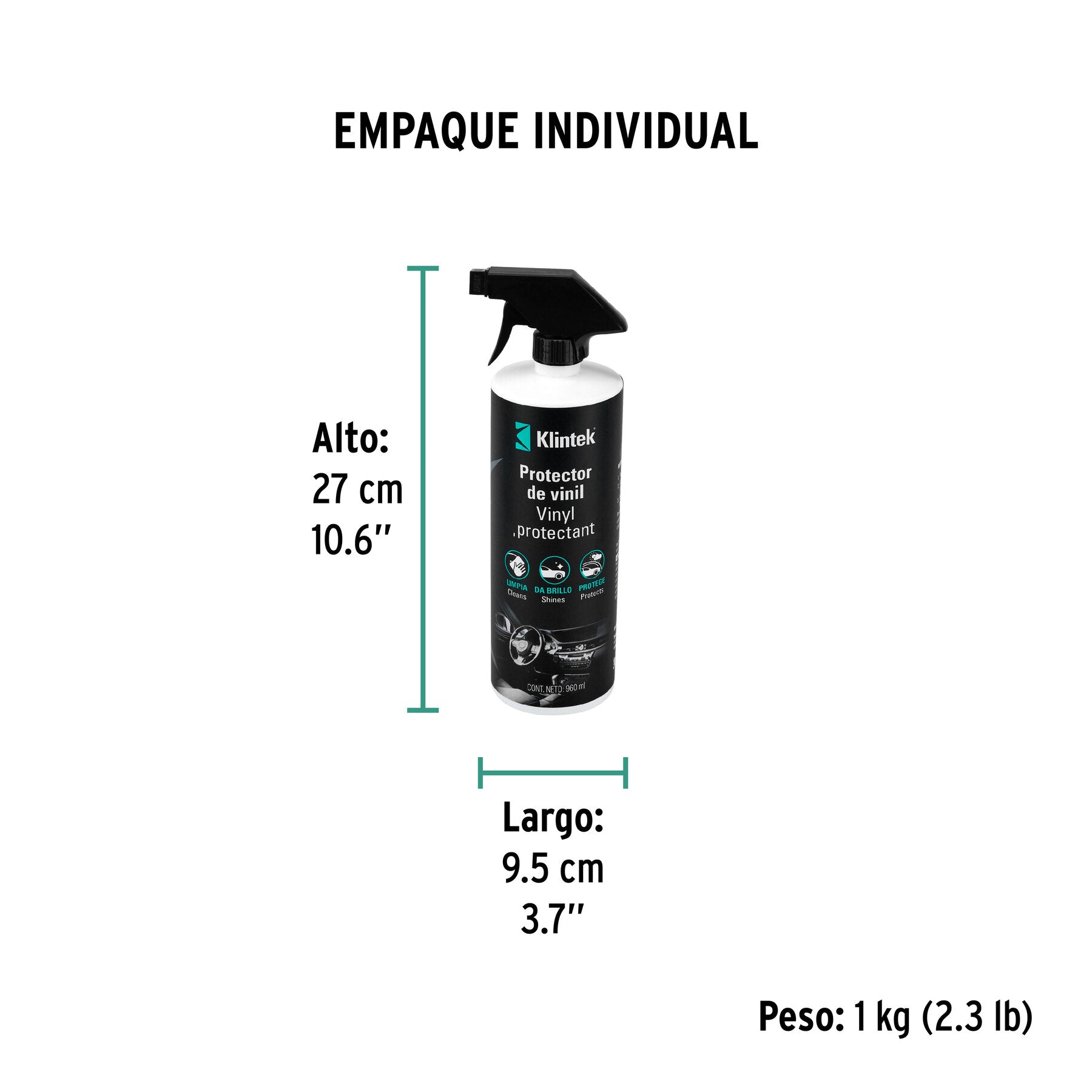 Líquido protector de Vinil, 960 ml